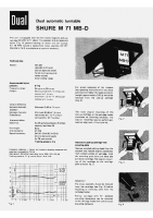 Dual Shure-M-71-MB-D-Owners-Manual 